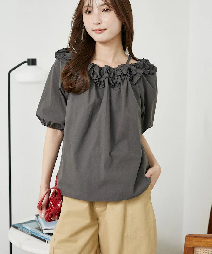 Frill Off-Shoulder Blouse Limited Edition