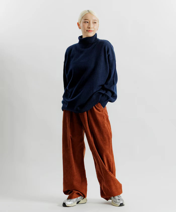 Relaxed Fit Easy Care Washable Turtleneck Knit