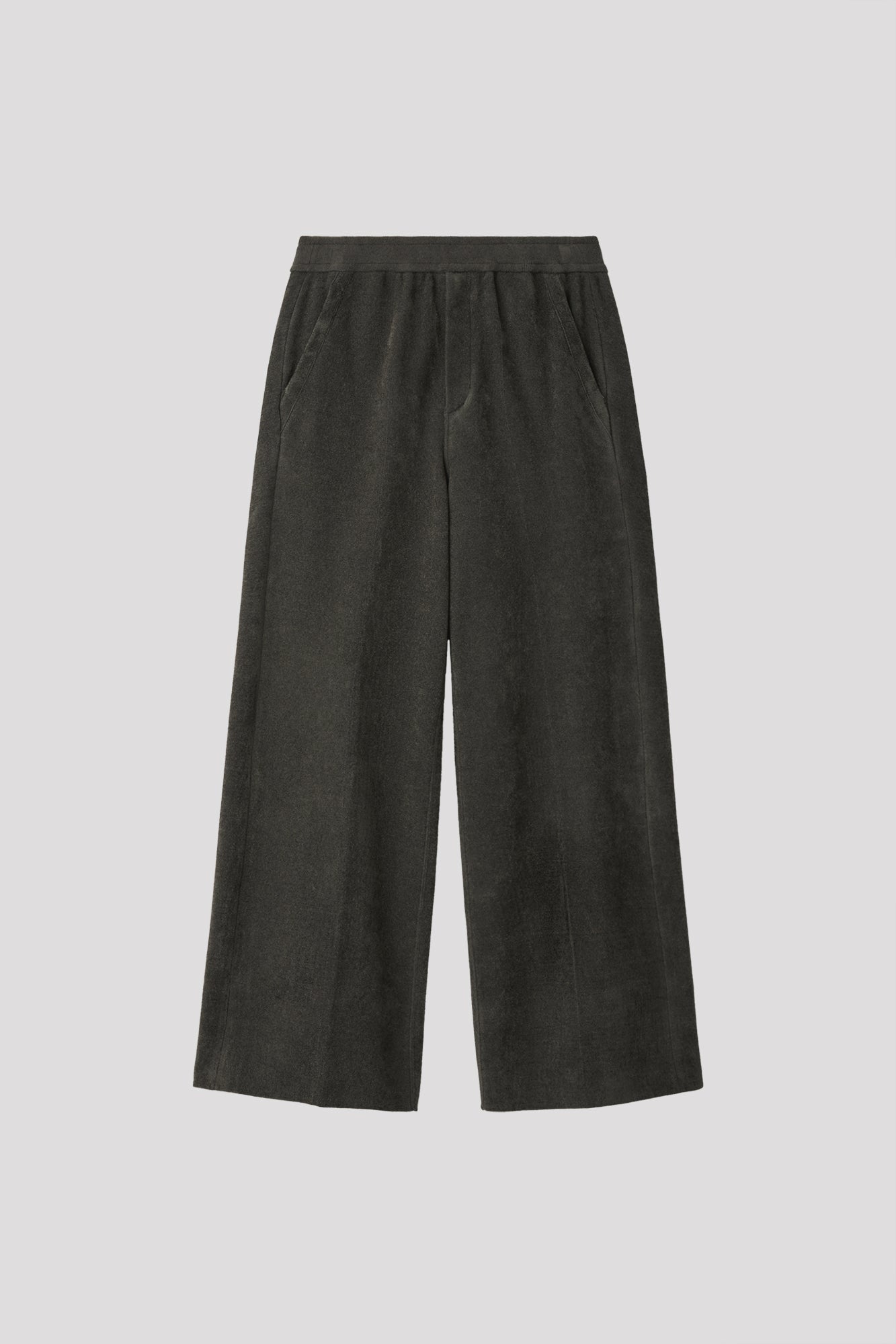 MILAN RIB VELVET WIDE STRAIGHT PANTS