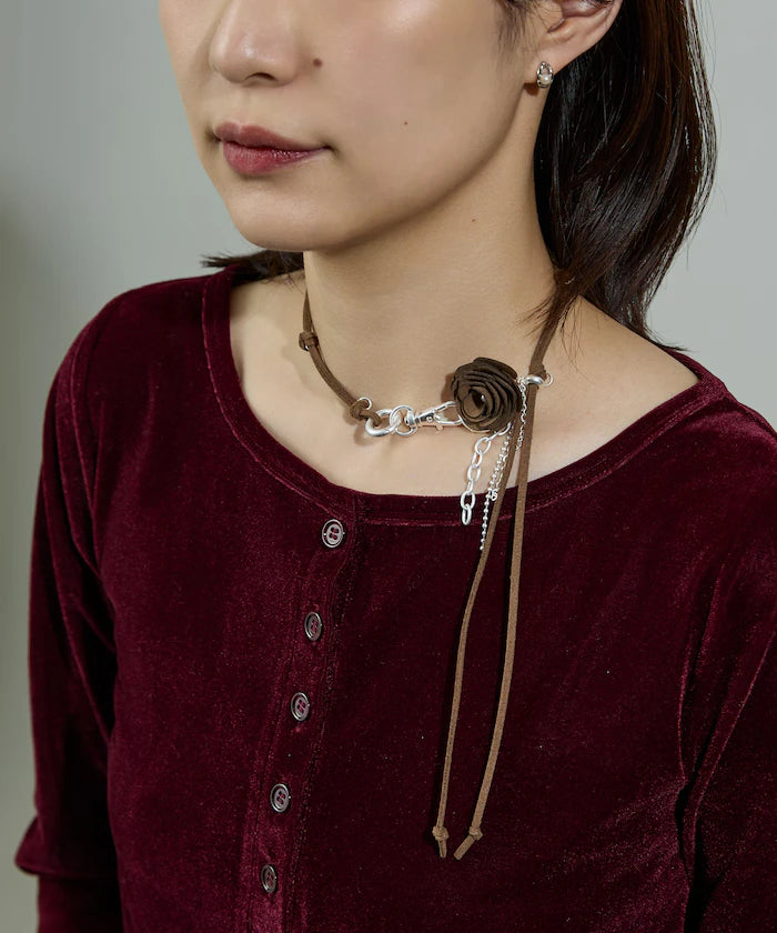 Code Flower Necklace / Flower Charm