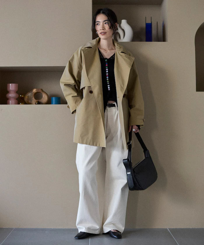 T/C Chambray Short Trench Coat