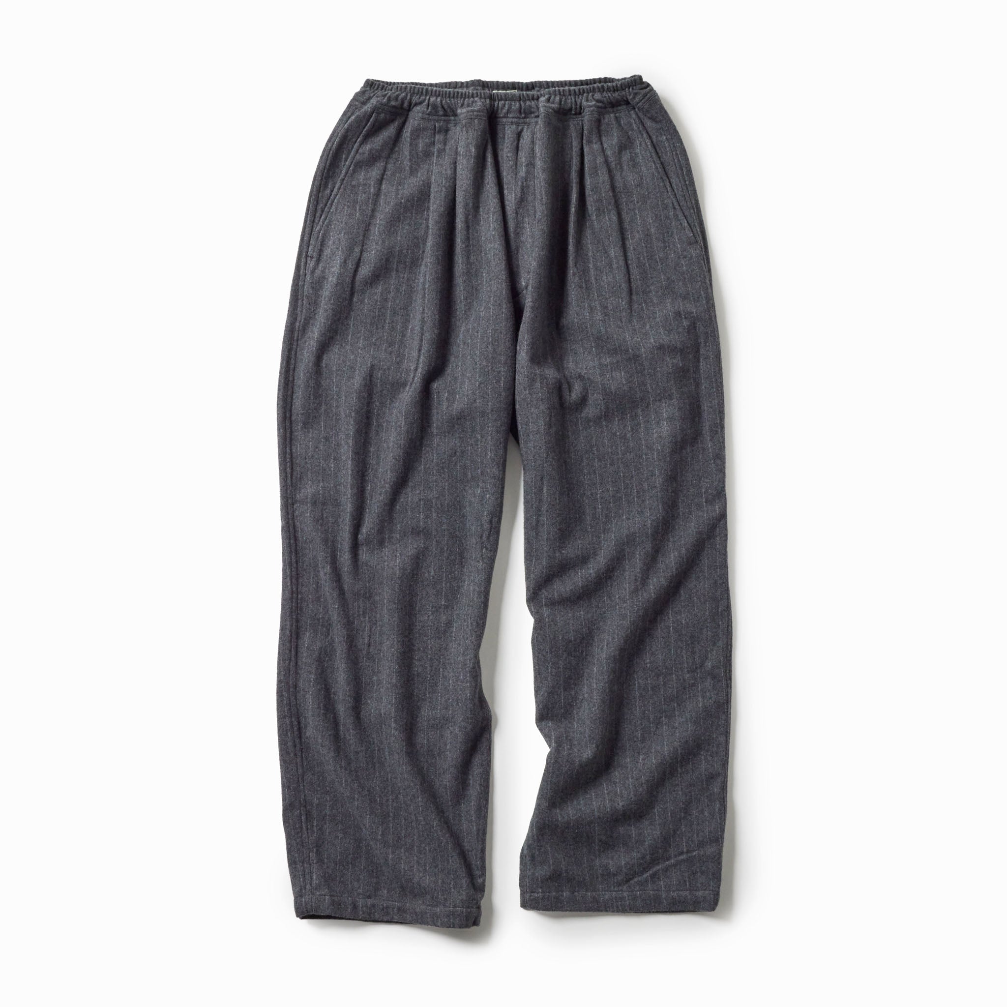 GL42576 / SUPER 160's WOOL HERRINGBONE MOSSER 1TUCK EASY PANTS