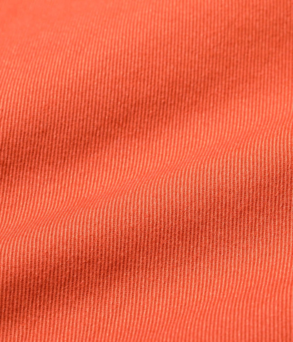 MODUCT COTTON TWILL SCRAB SHIRT with STENCIL PRINT AGING MODEL