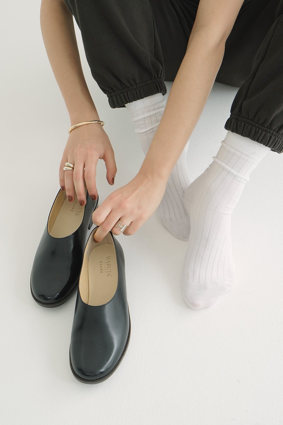 HARUTA&times;CLANE FLAT SHOES