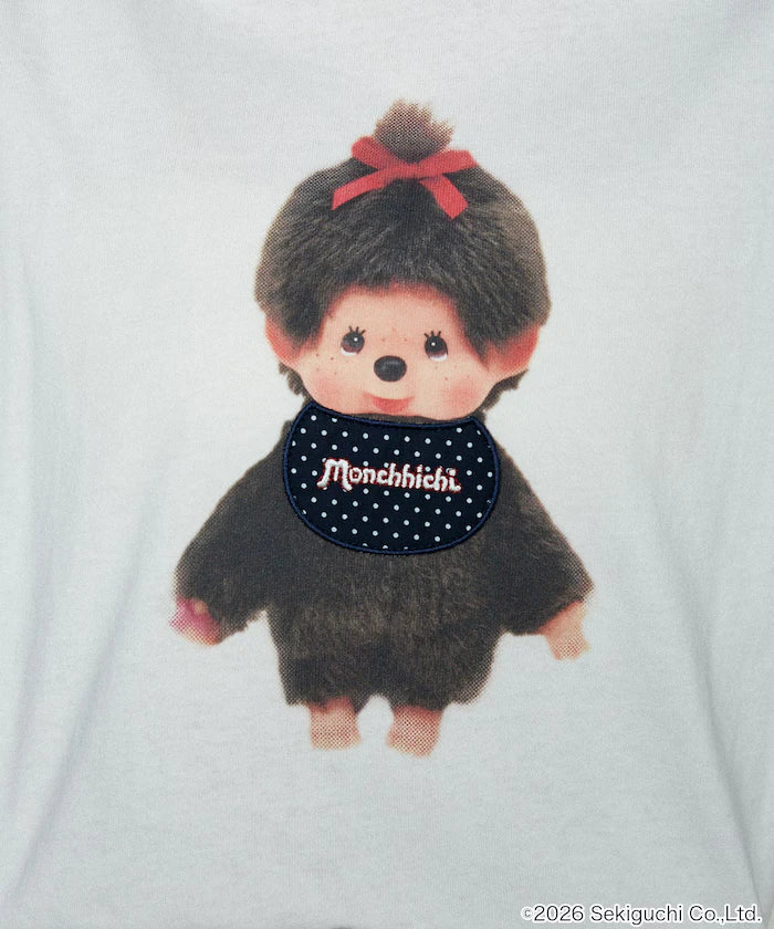 Monchhichi Mixed Material Docking T-Shirt Limited Edition