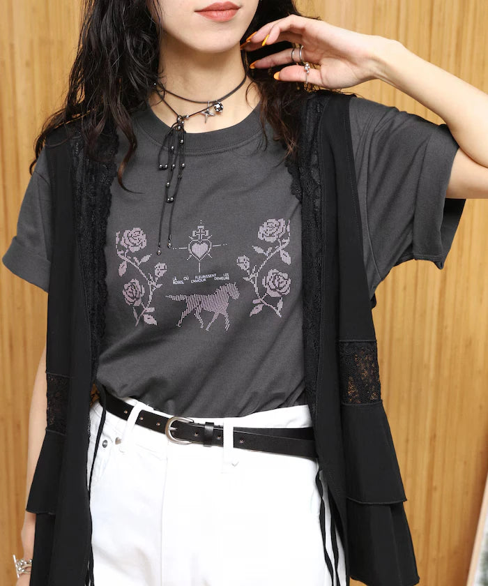 Organic Cotton Dot Graphic T-Shirt