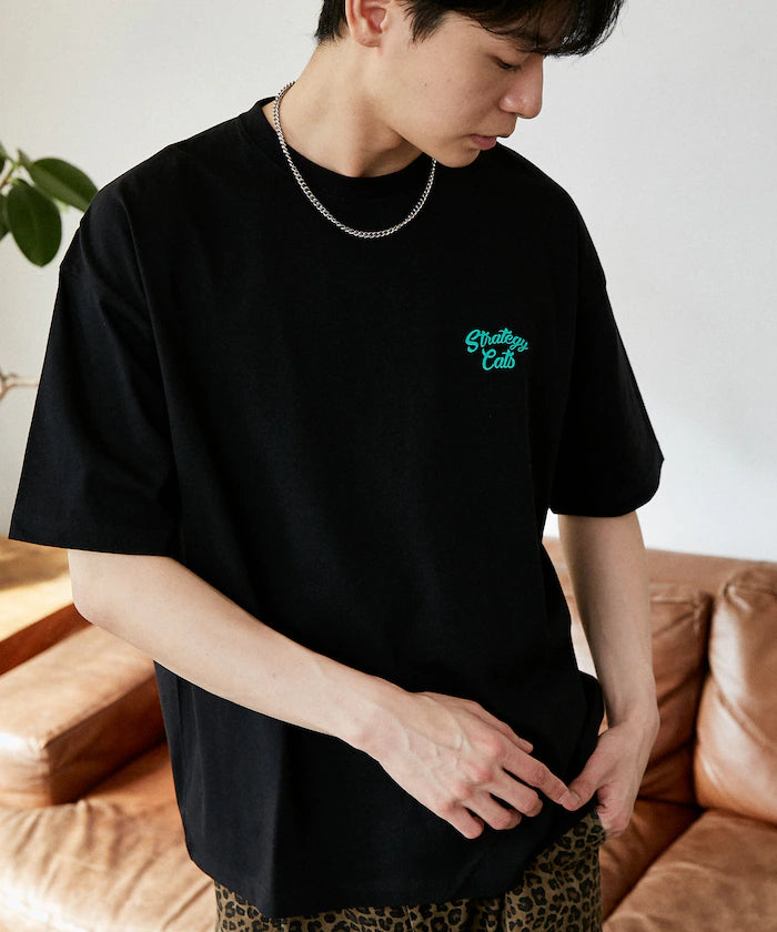 <Functional Material> STRATEGY Cat Print T-Shirt Limited Edition
