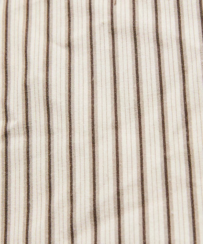 Stripe Print Canvas Tote Bag
