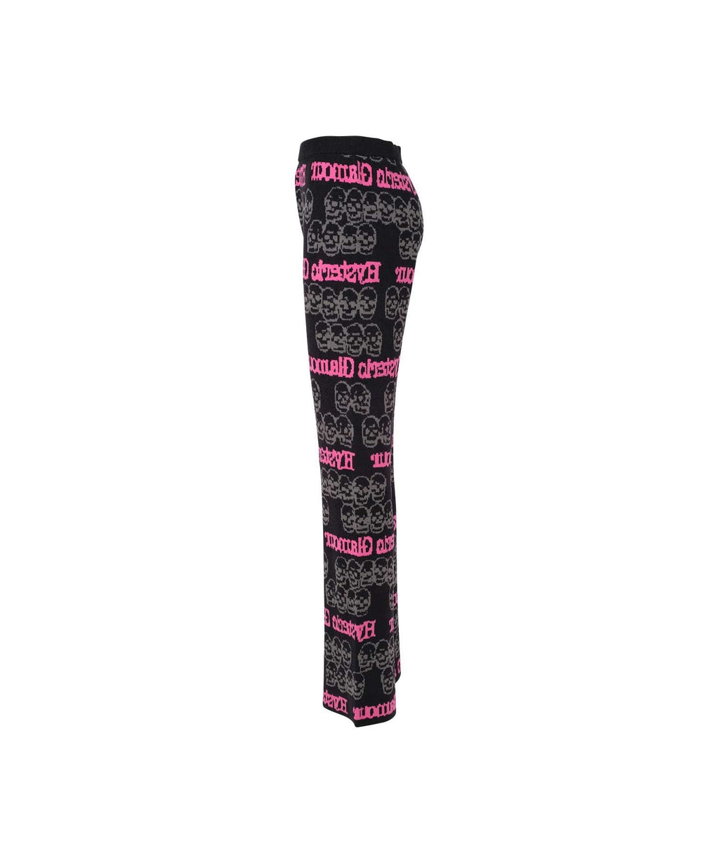 SKULL STRIPE Jacquard Pants