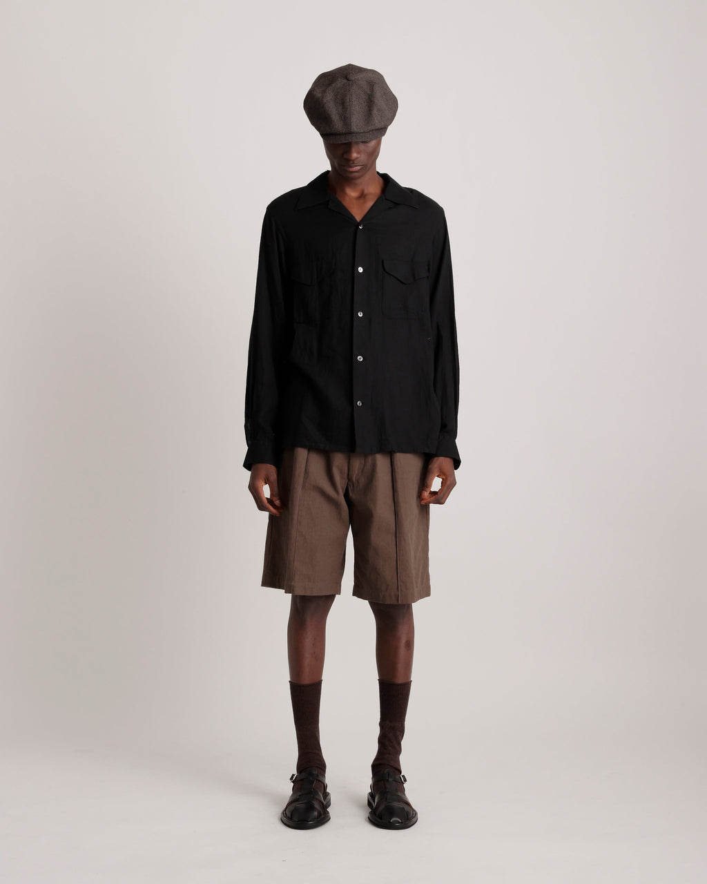 LOT.101 OPEN COLLAR SHIRT