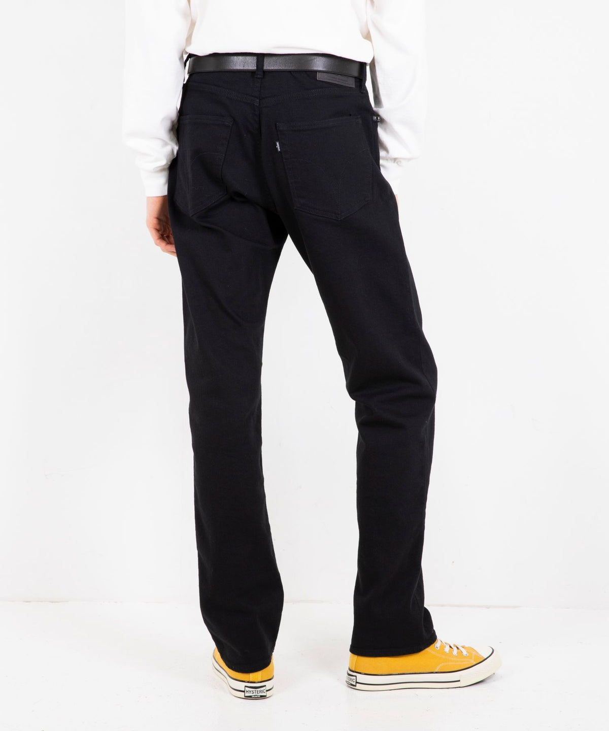 50's XX Black Denim Straight Pants