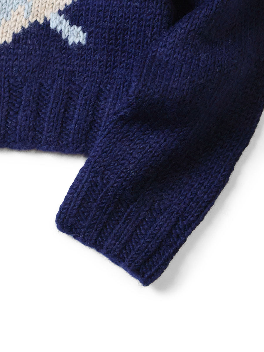Hand Knit PECKISH TROUT ZIP Bolero