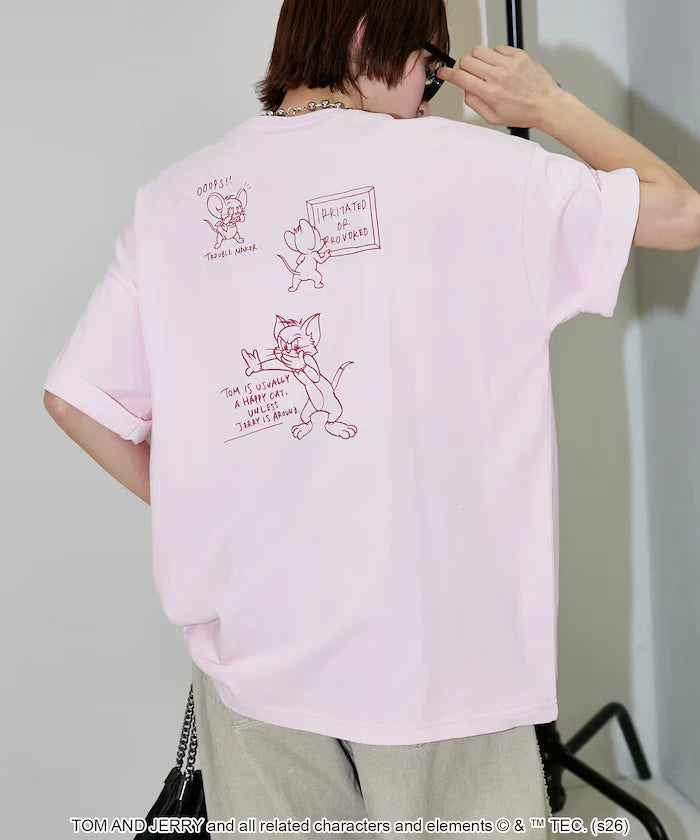 <Functional Material> TOM AND JERRY Graphic T-Shirt Limited Edition