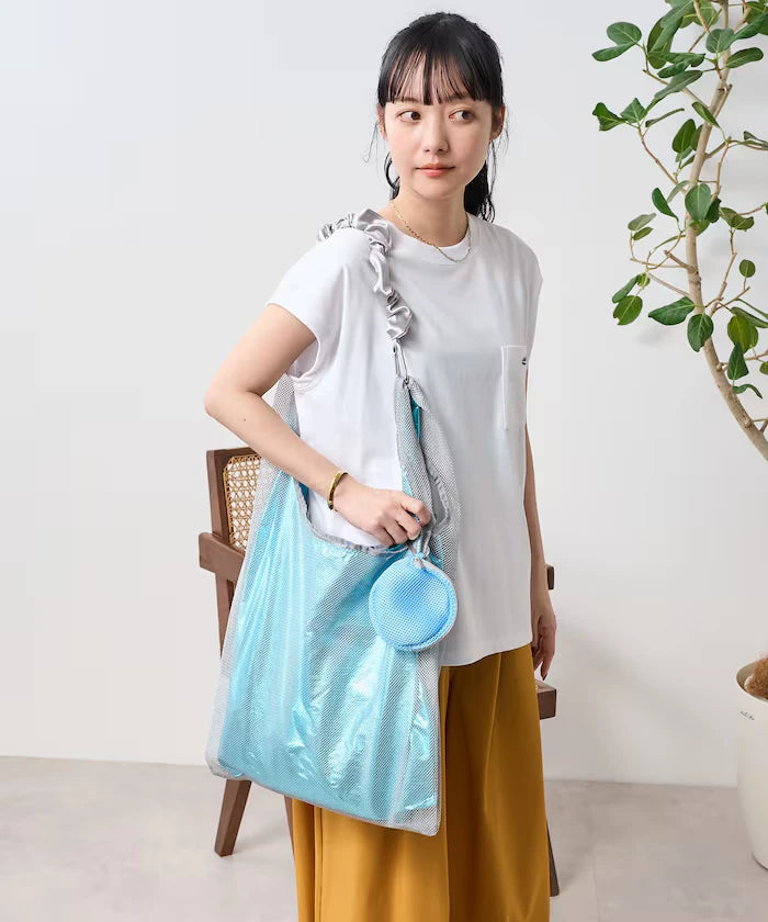 Multiway Frill Shoulder Layered Mesh Bag
