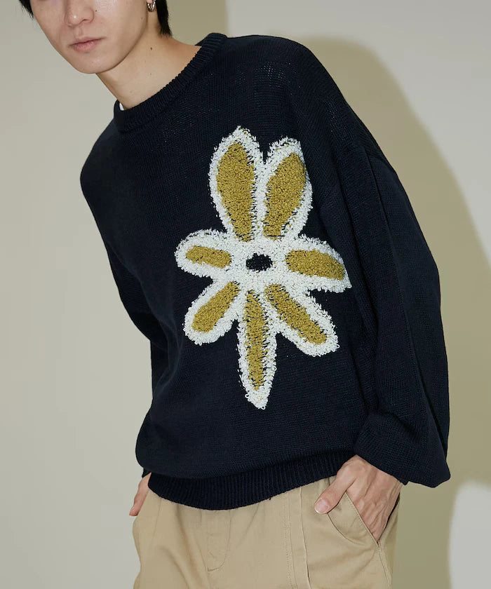 Boucle Flower Pullover Knit [Limited Edition]