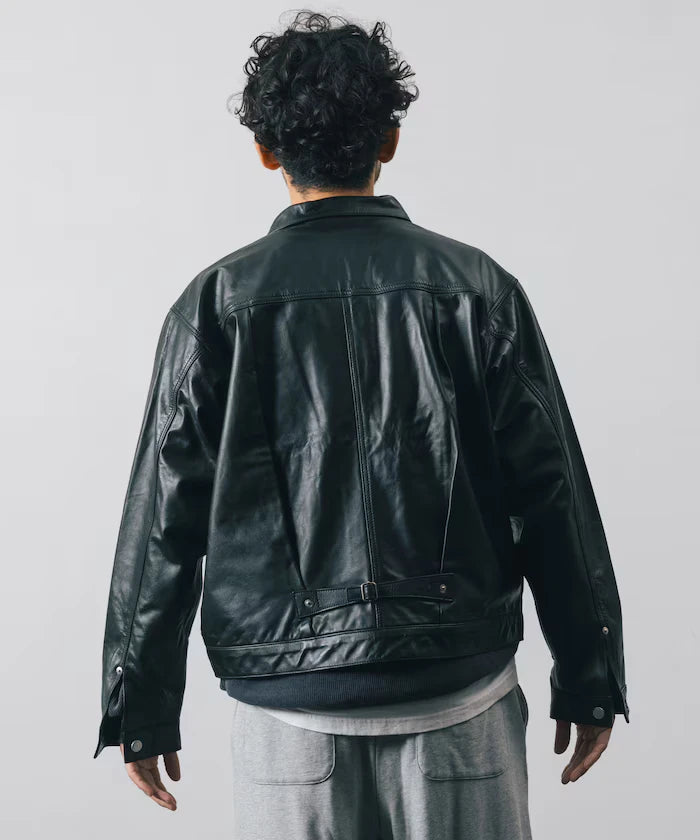 Leather Jacket TYPE-1 / Water-Repellent Leather / Cowhide