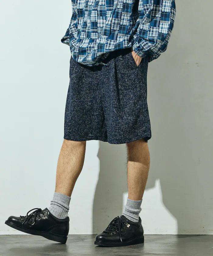 Summer Tweed Easy Wide Shorts / Compatible with Setup