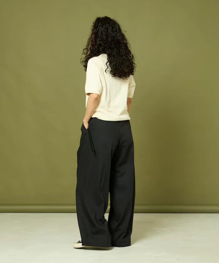 Tuck Wide Slacks Pants