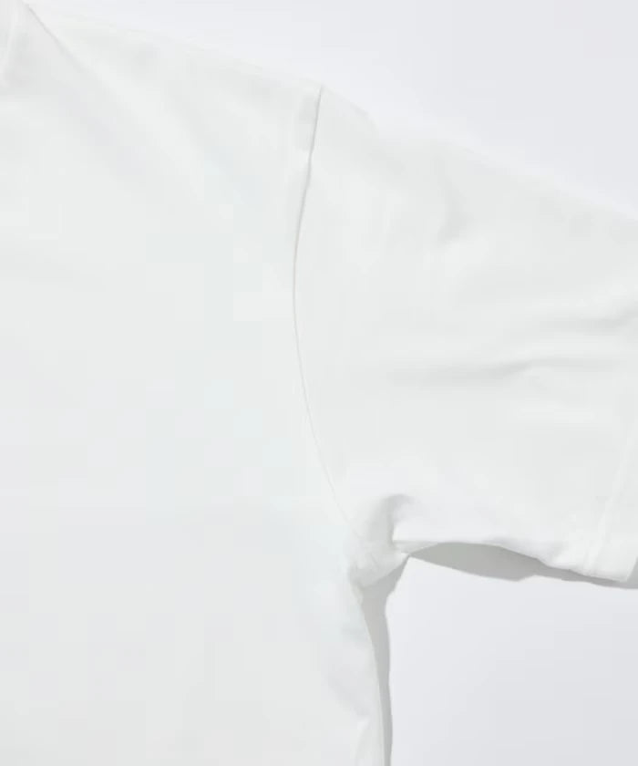 Sheer Knit & Cotton T-Shirt Layered Set