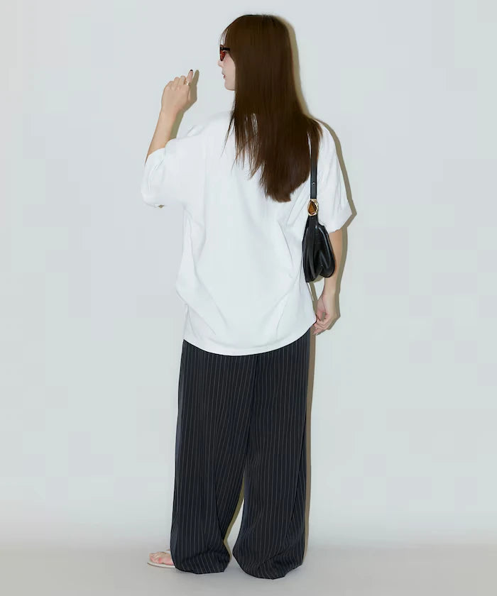 Flower Nuance Art Box Print Big Silhouette T-Shirt Limited Release