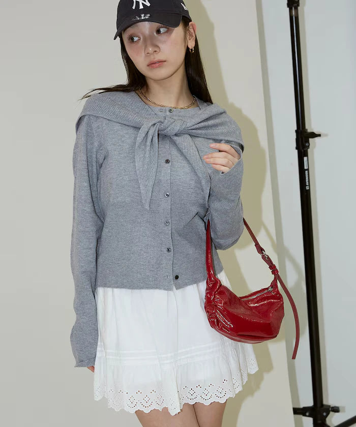 Stole Set Crew Neck Cardigan Limited Edition