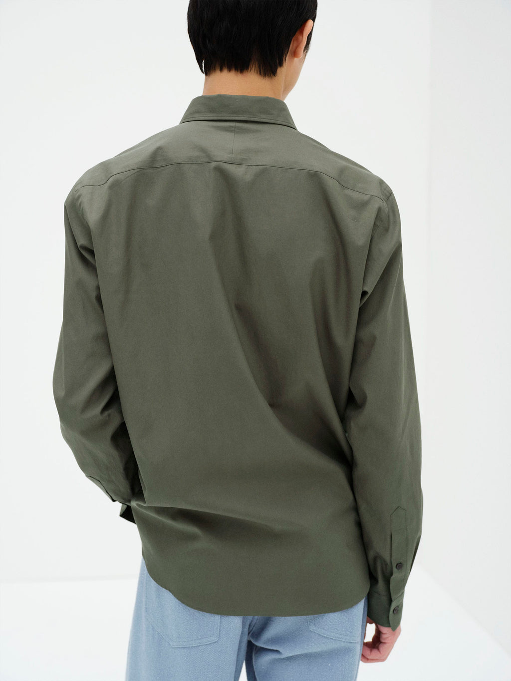 WASHED FINX TWILL SLIM SHIRT
