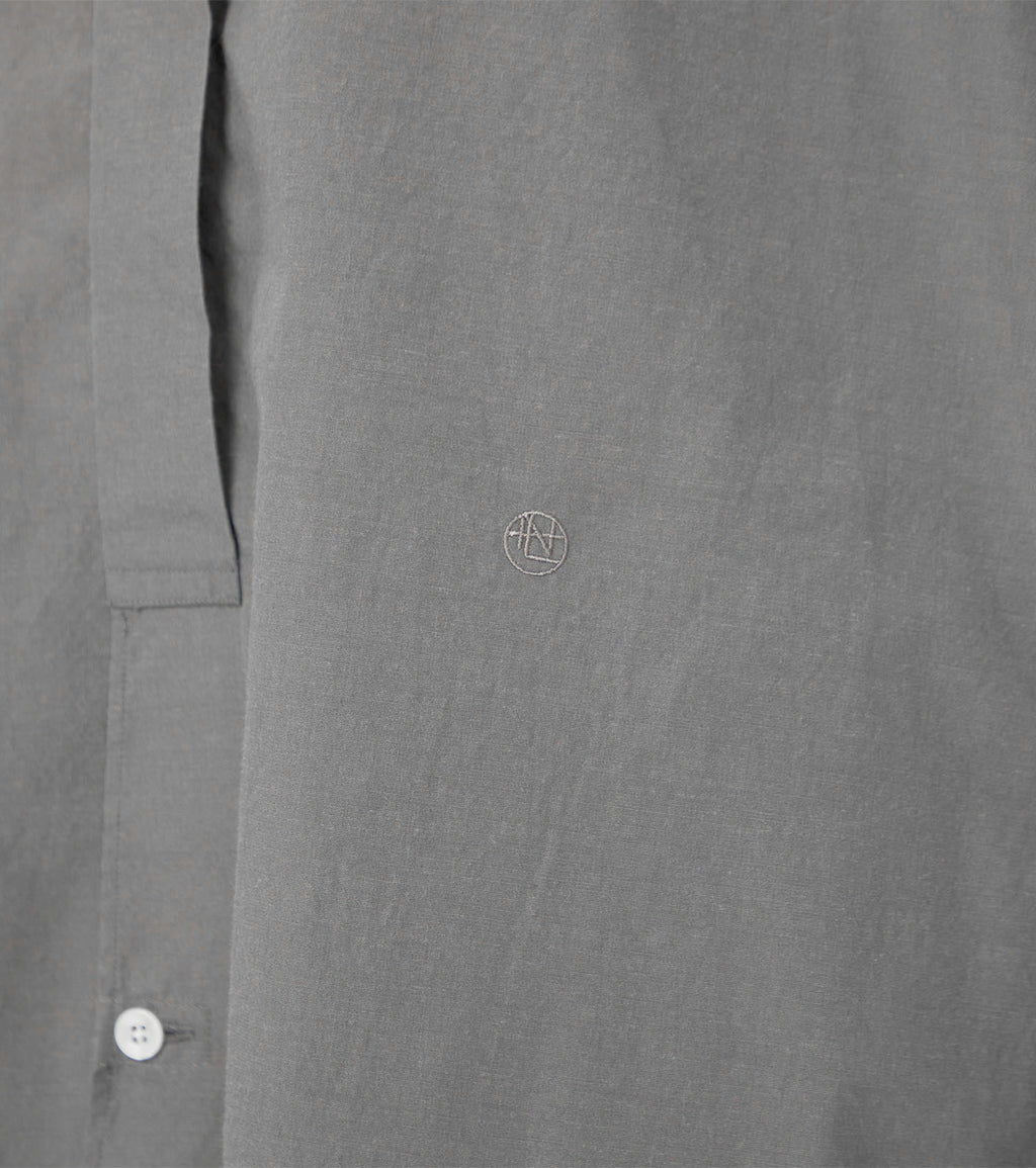 Band Collar Wind Shirt Dress