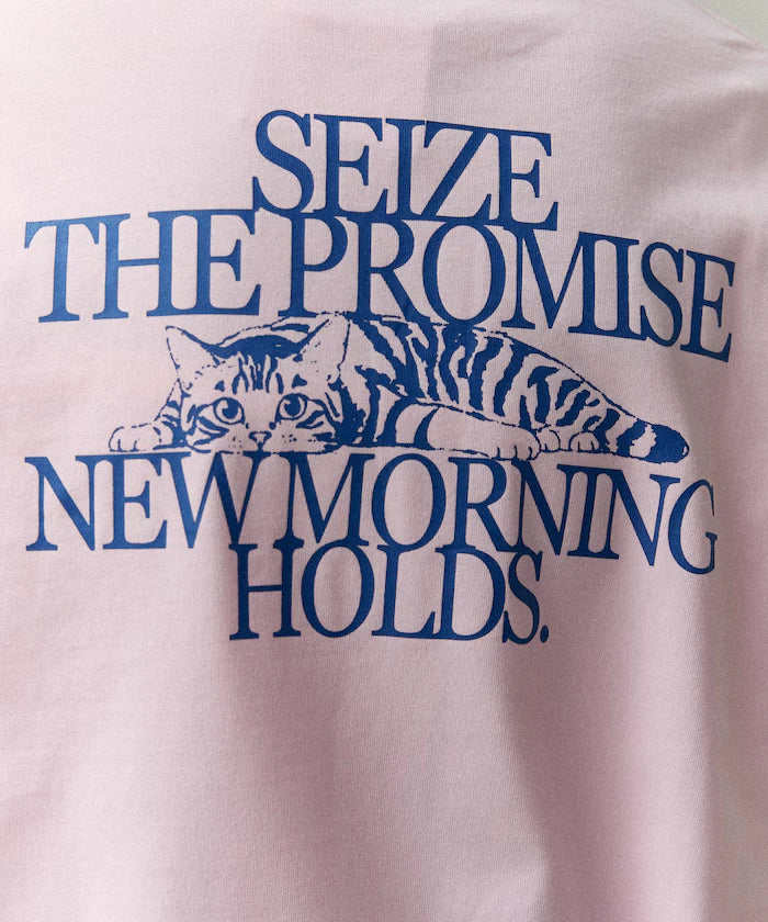 <Functional Material> PROMISE Cat Print T-Shirt Limited Release