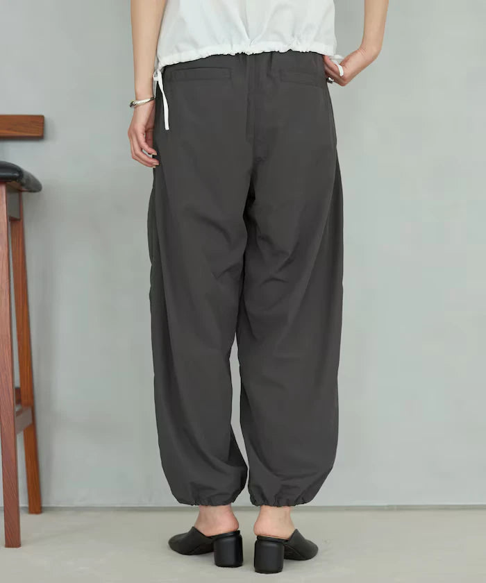 Nylon Lace Easy Wide Pants