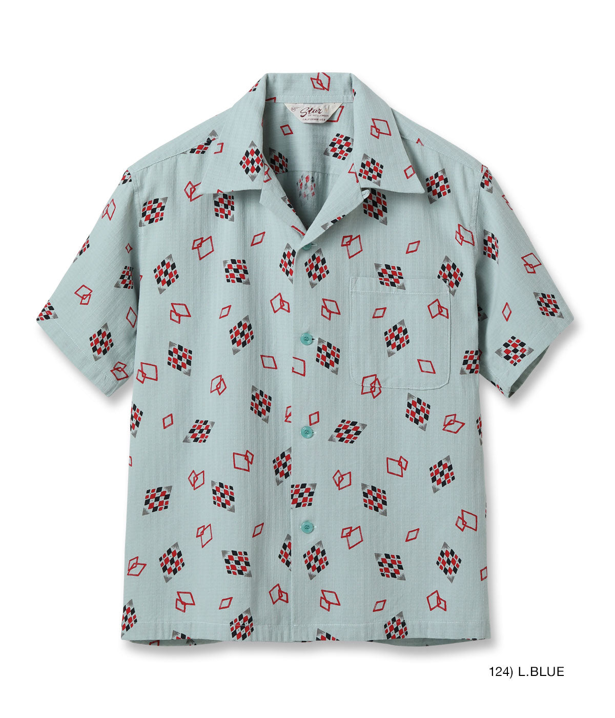 DOBBY COTTON OPEN SHIRT “DIAMOND”