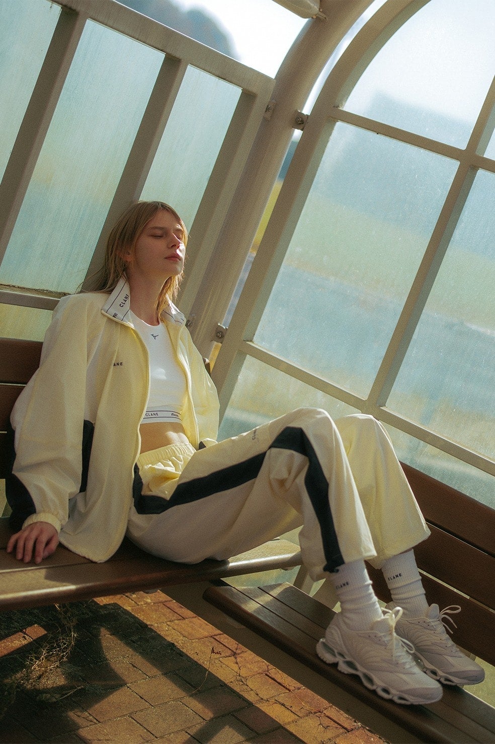 CLANE&times;MIZUNO WATER REPELLENT TRACK PANTS