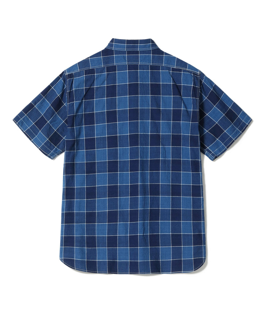 FICTION ROMANCE 5oz. INDIGO CHECK WORK SHIRT