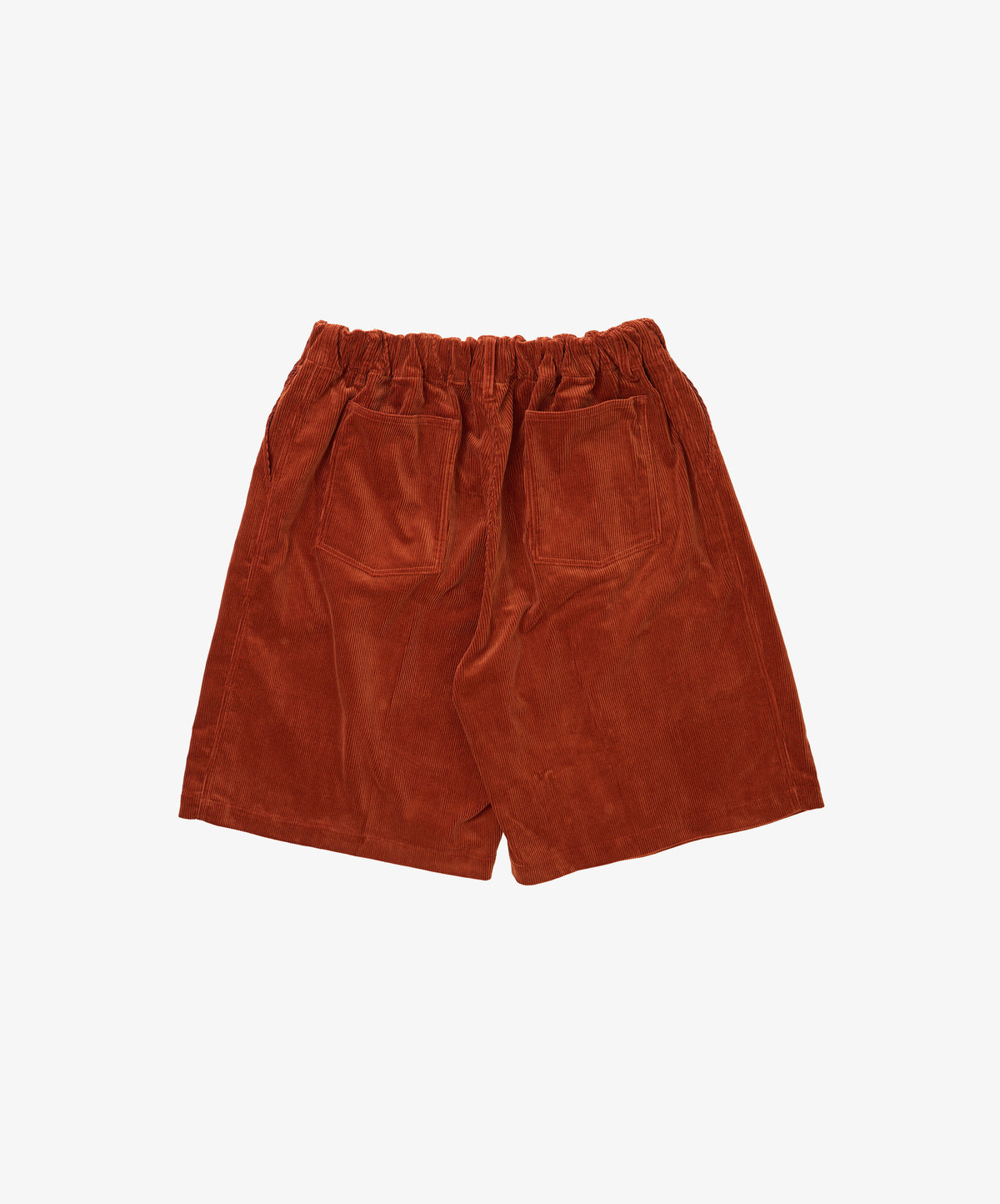 circular short corduroy orange