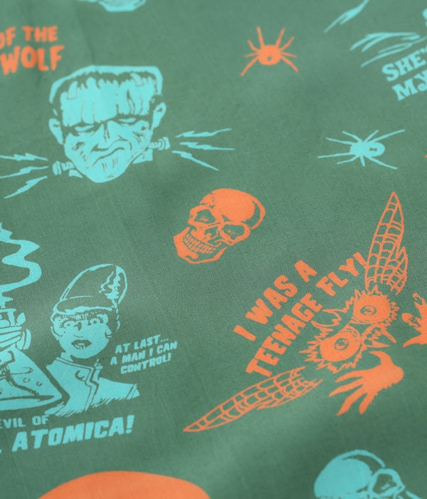 HIGH DENSITY RAYON OPEN SHIRT “THE MONSTERS” by VINCE RAY
