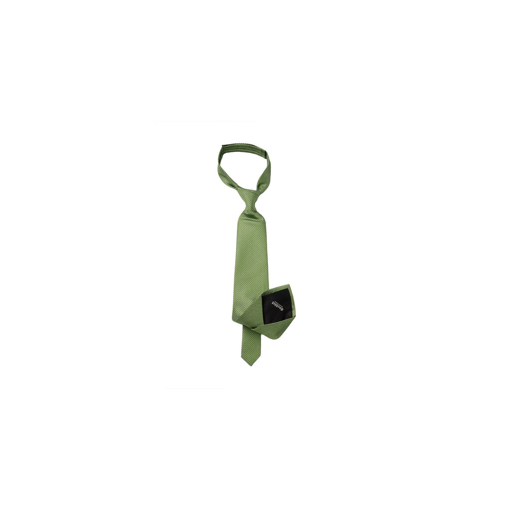 SHAPE MEMORY MICRO PATTERN TIE：GREEN