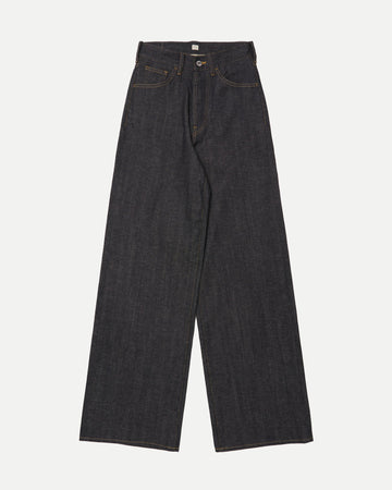 WIDE STRAIGHT DENIM TROUSERS