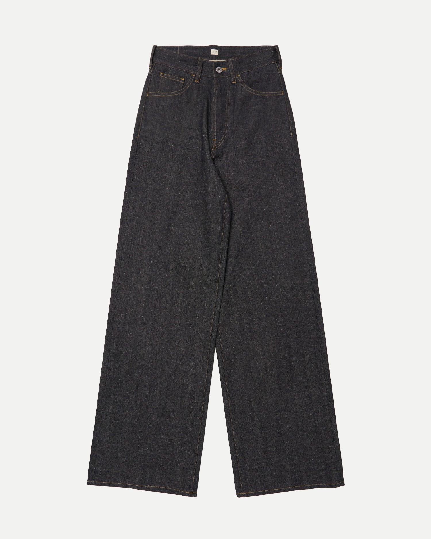 WIDE STRAIGHT DENIM TROUSERS