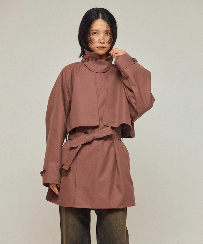 T/C Chambray Short Trench Coat