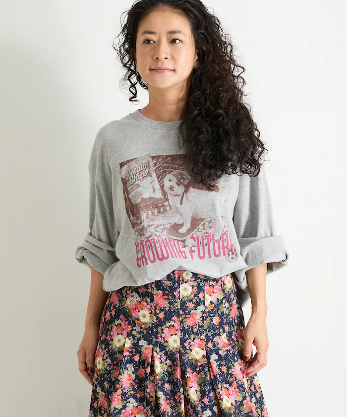 Dog Photo Print Long Sleeve T