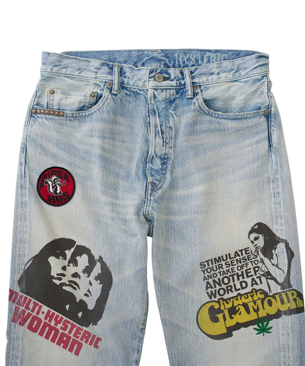 HYSTERIC DAYS 50'S XX Straight Denim Pants
