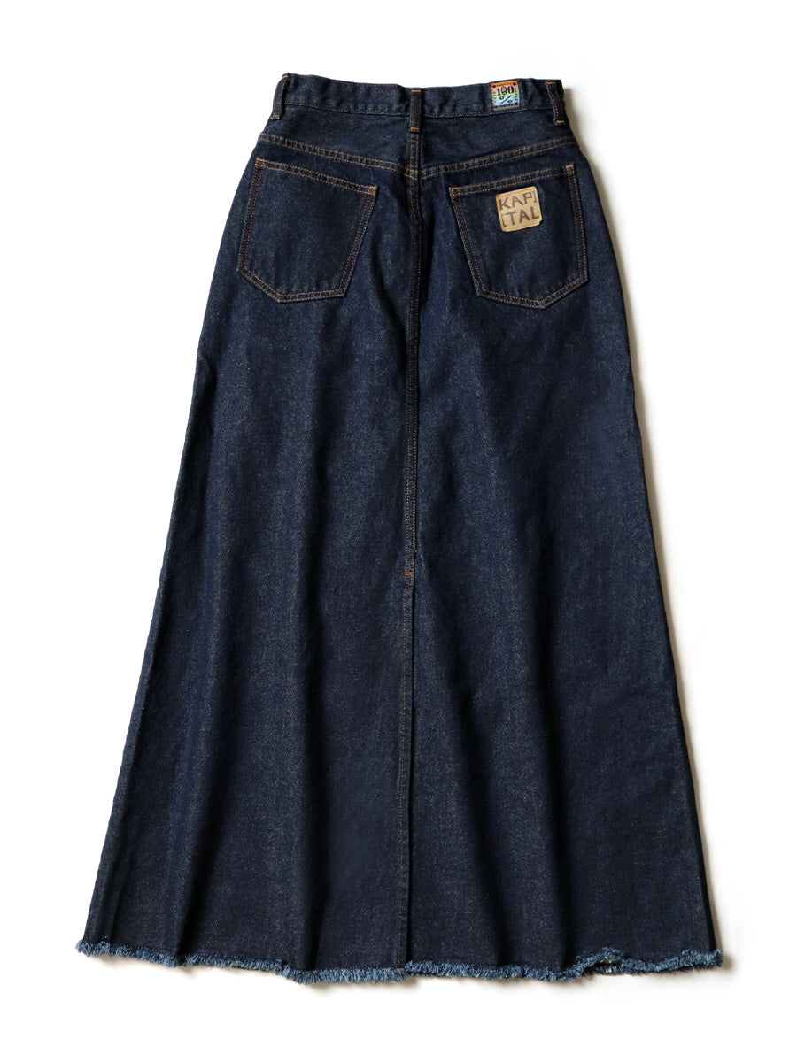 13oz Denim High-Waisted Maxi Skirt