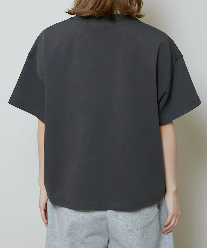 <contact cool> Cool Ponte Henry Neck T-Shirt Limited Release