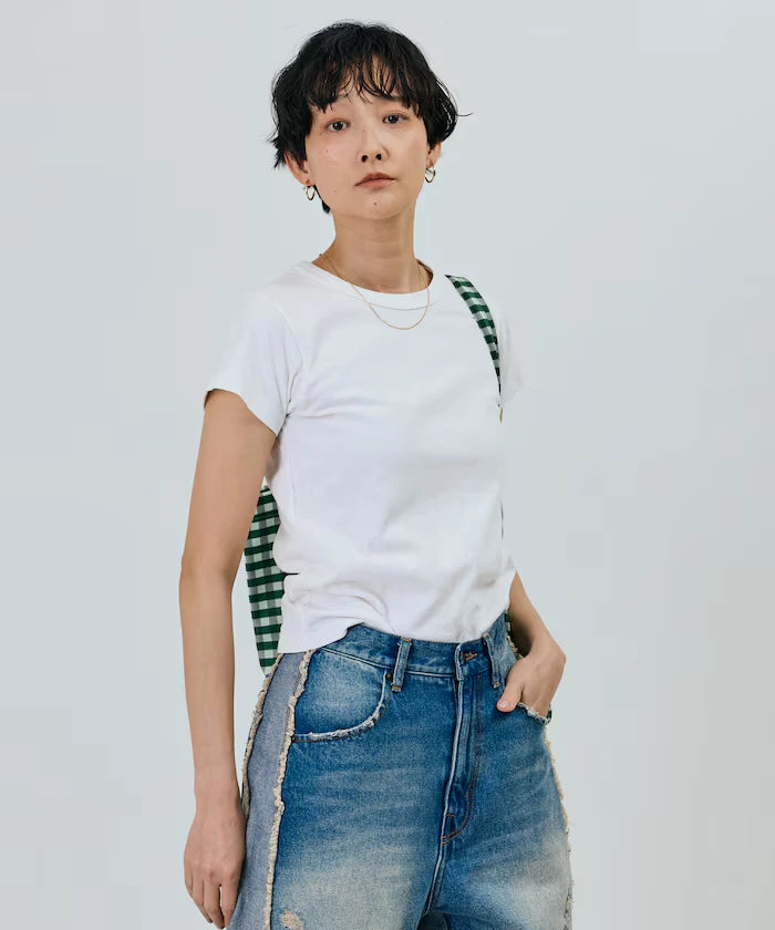 Oil Cut Processing Crew Neck T-Shirt