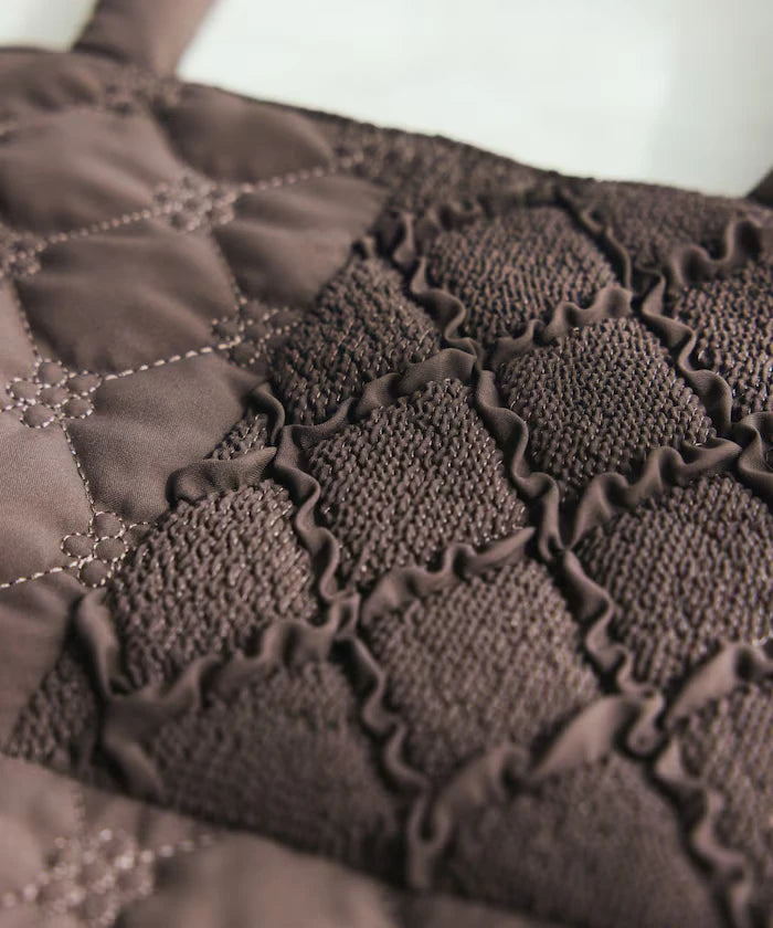 Flower Quilt Patchwork Tote Bag