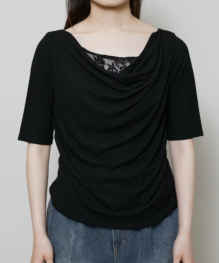 Race Layered Tereko Draped T-Shirt Limited Edition