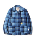 10oz. INDIGO GRADATION CHECK WORK COAT