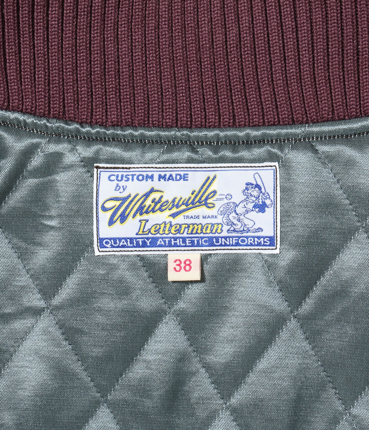30oz. WOOL MELTON AWARD JACKET “MAVERICKS” (BROWN)