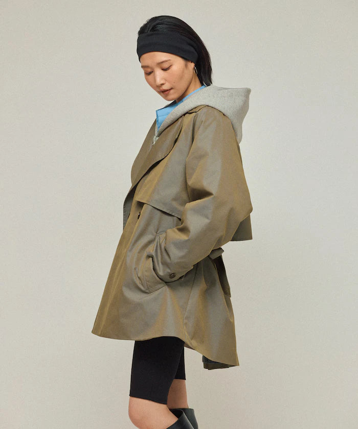 T/C Chambray Short Trench Coat