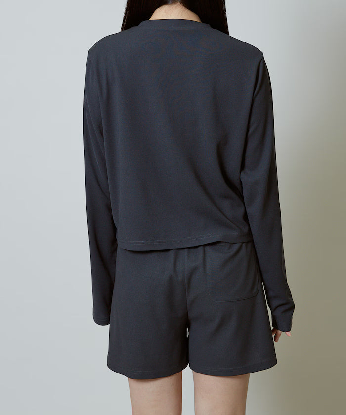 Frill Design Cardigan Short Pants Set Up Limited Release