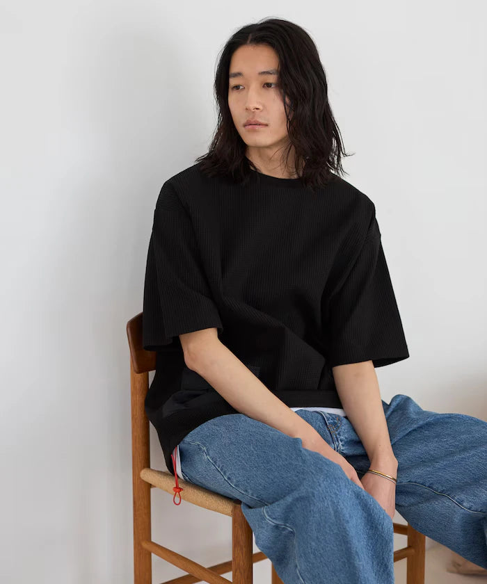 Side Pocket Spindle Tech Thermal Short Sleeve T-Shirt / Big Silhouette